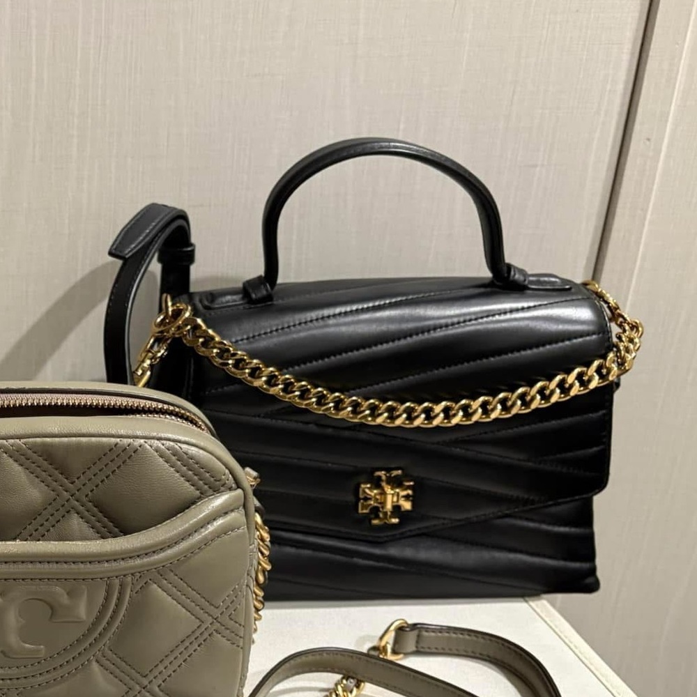 KIRA CHEVRON TOP-HANDLE SATCHEL